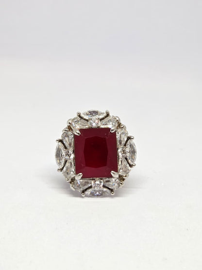 Colored Stone Zircon Ring