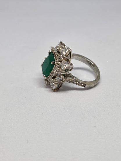 Sparkly Colorstone Zircon Ring
