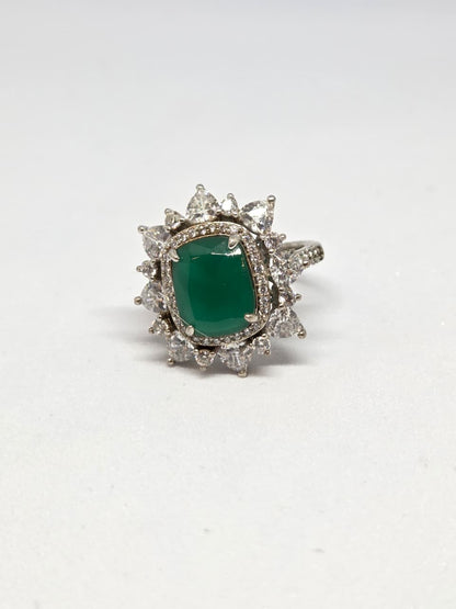 Sparkly Colorstone Zircon Ring
