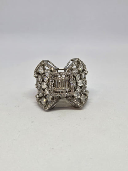 Zircon Diamond Ring