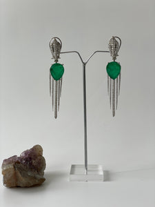 Zircon and Green Doublet EarringsStudio6Jewels