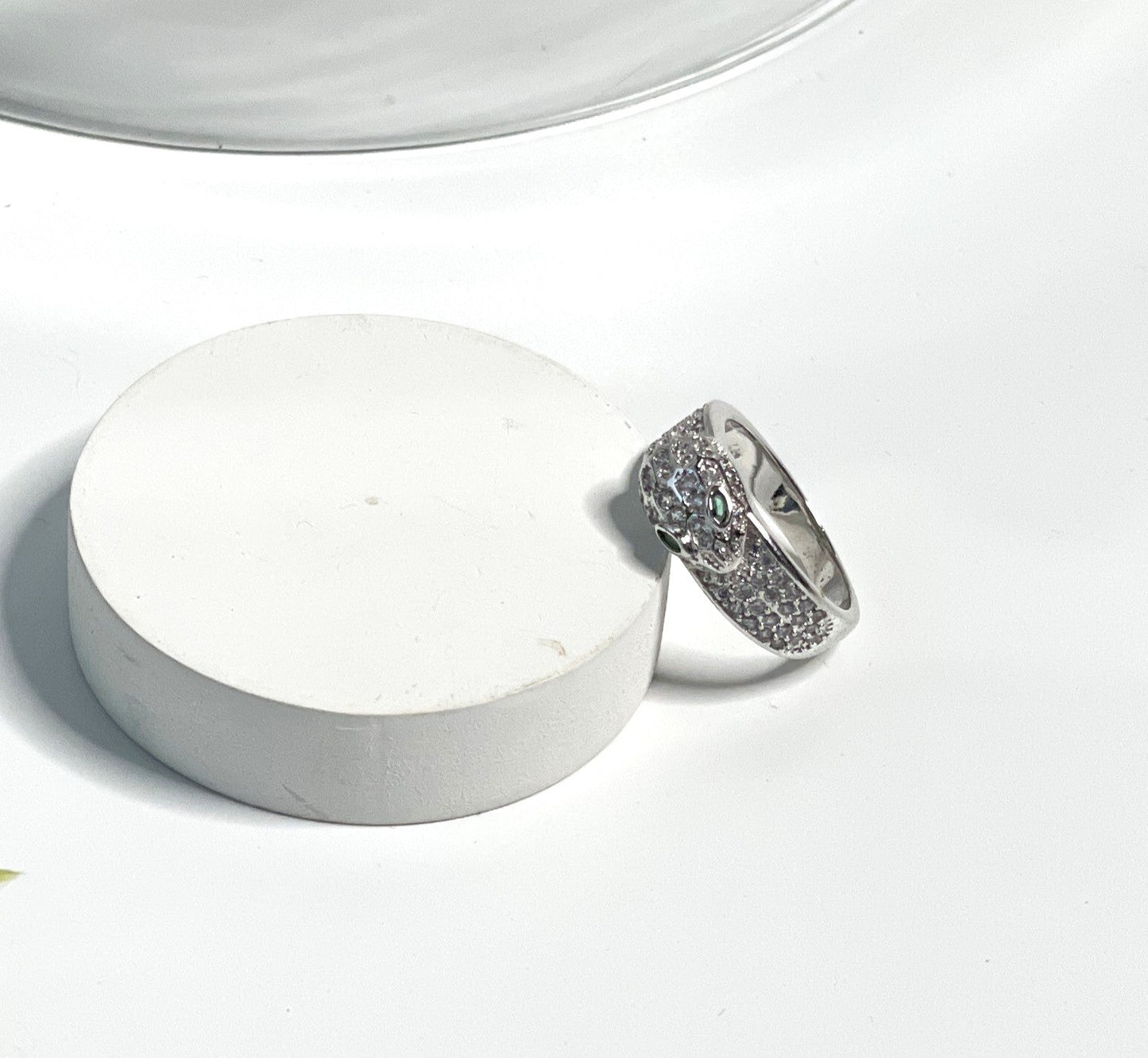 Studded White Finish RingStudio6Jewels