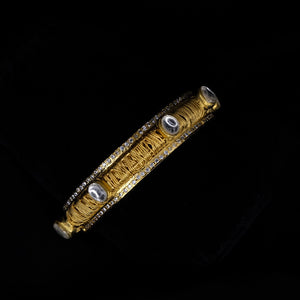 Mesh Wired Gold Bangle