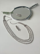 Three Layered Zircon Necklace Set