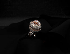 Rose Gold Ring with Solitaire ZirconStudio6Jewels