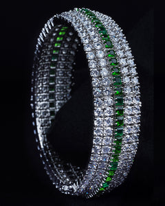 Zironia Bracelet With Colored Green StoneStudio6Jewels